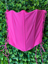 Load image into Gallery viewer, &quot;DARE DEVIL&quot; MESH CORSET(FUSHIA)
