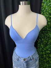 Load image into Gallery viewer, &quot;JENNI&quot; PADDED BODYSUIT(BLUE)
